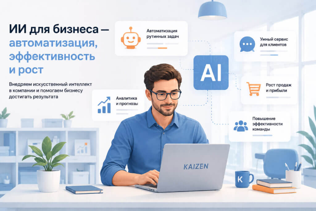 ИИ для бизнеса — внедрение искусственного интеллекта в бизнес-процессы и автоматизация